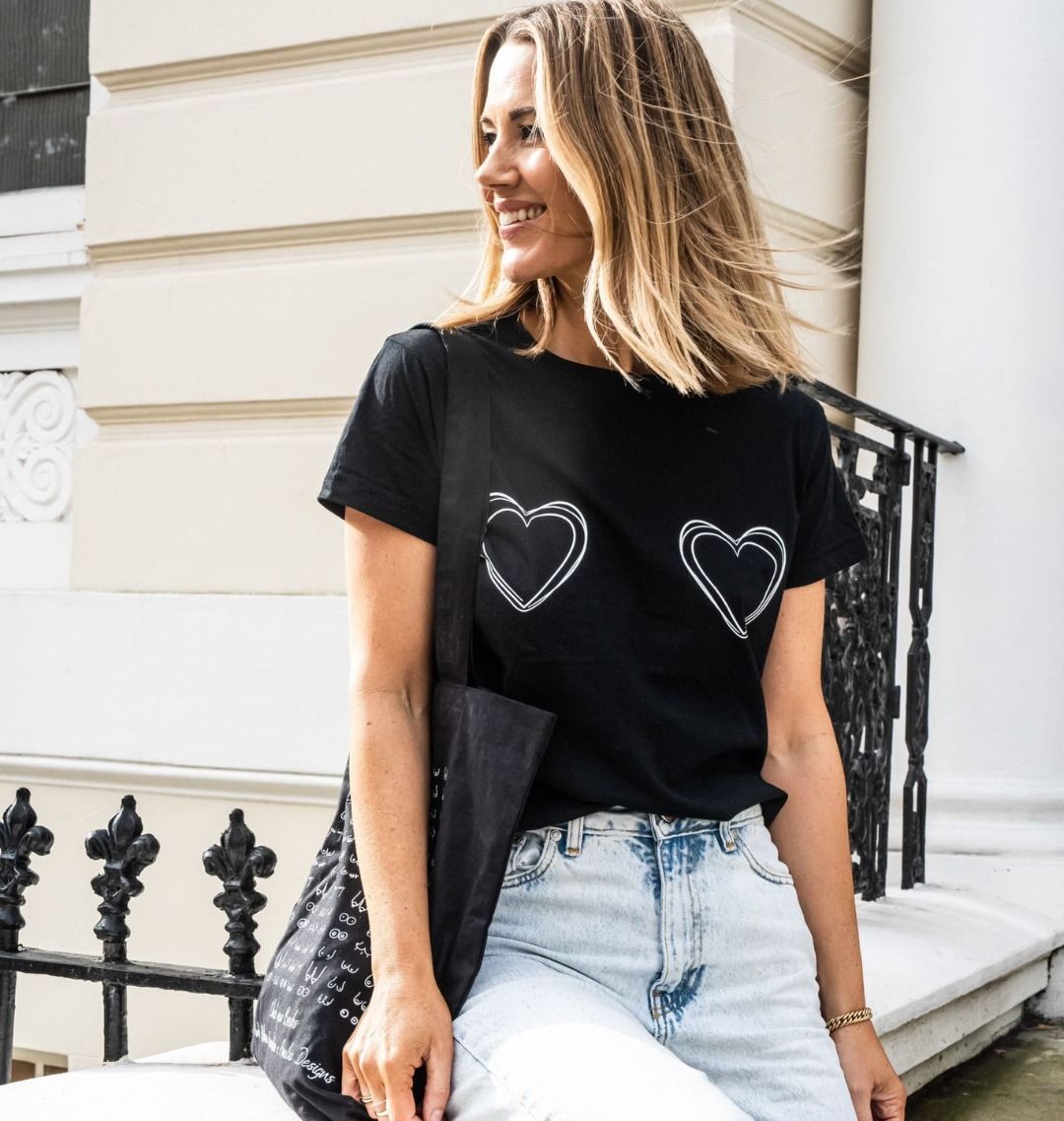 Heart Black T-shirt