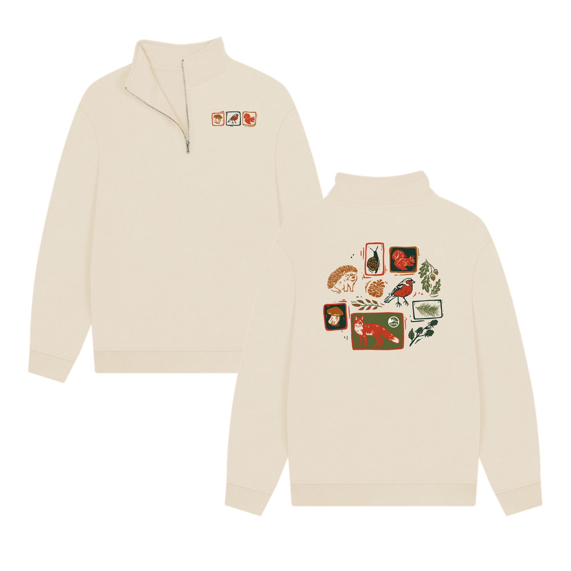 8YARDS Women's RIBSEPA-PULLOVER 2G ベージュM GUESS® Half zip sweatshirt Women