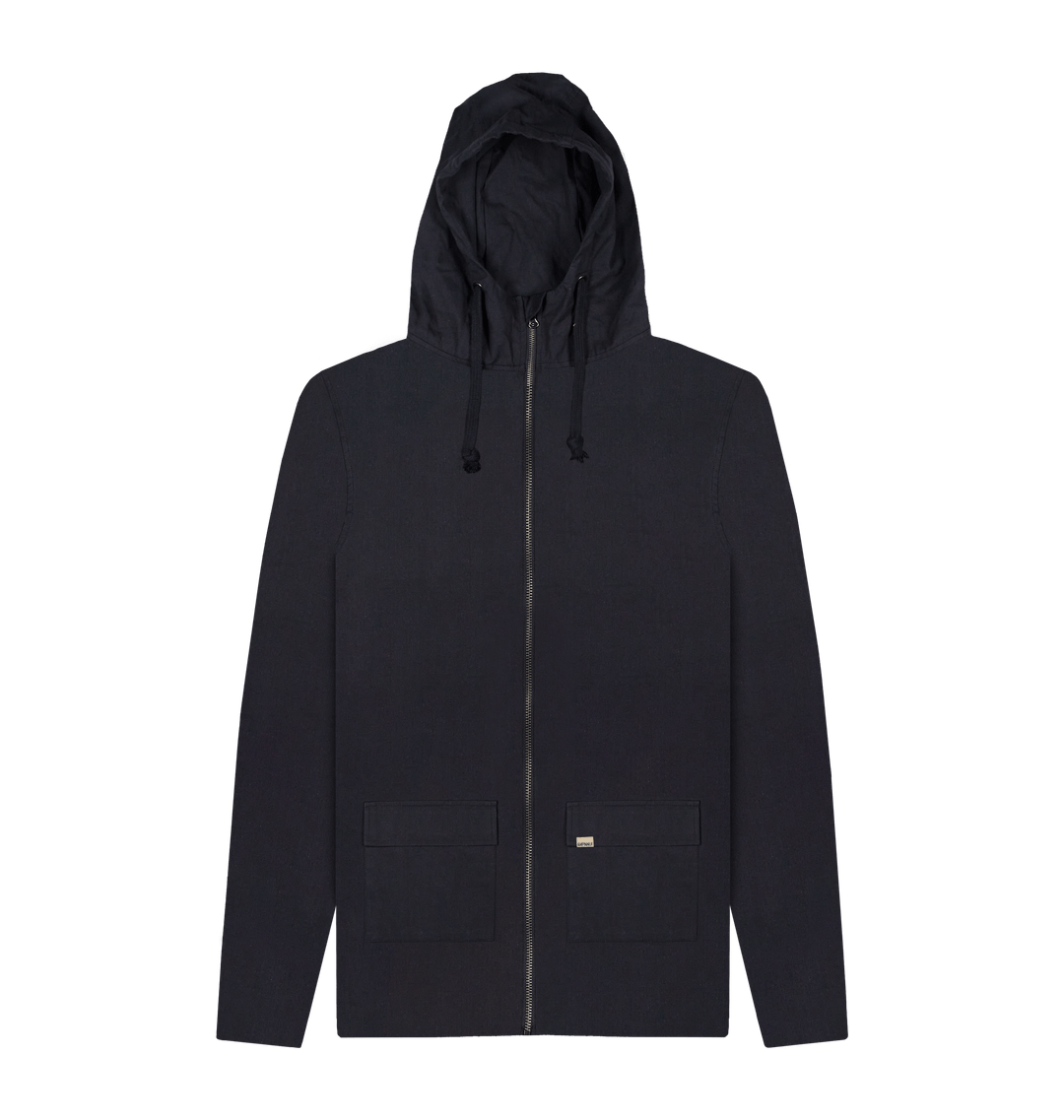 Lightweight black outlet zip up jacket