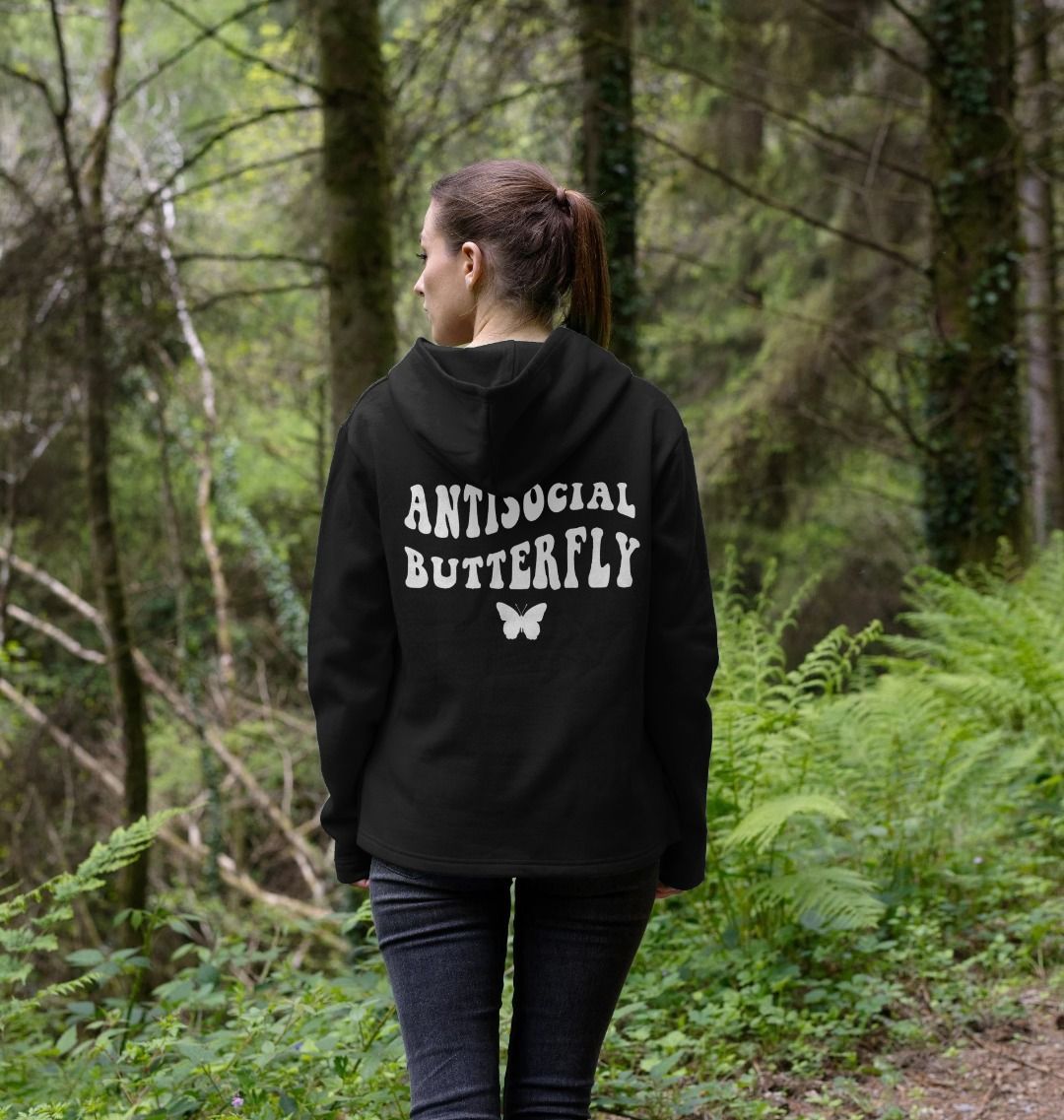 Antisocial deals butterfly hoodie