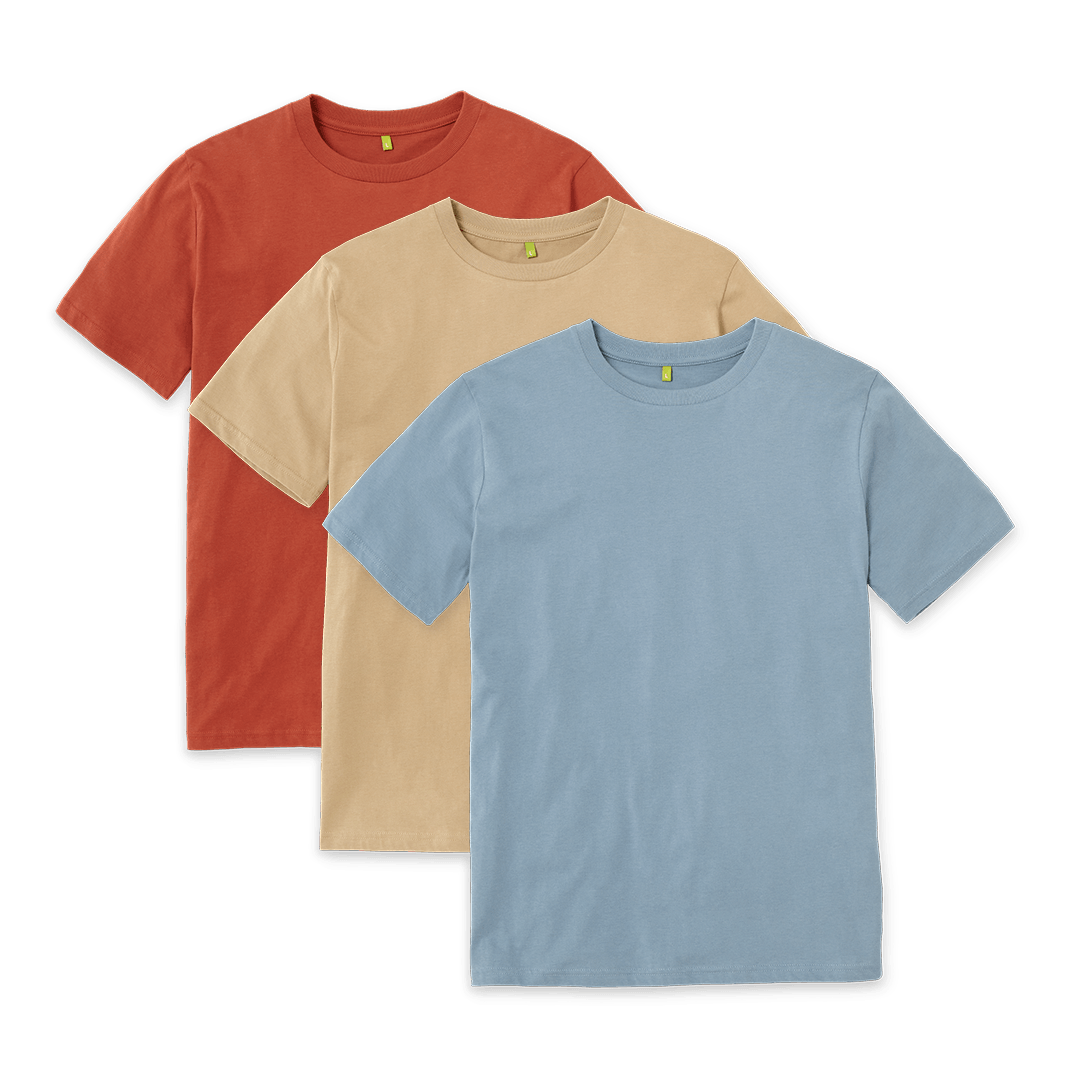 Organic Cotton T-shirts - 3 Pack