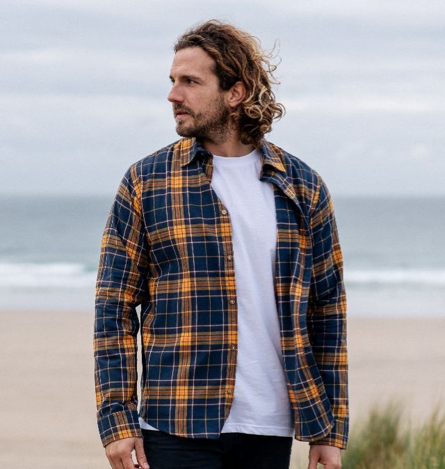 Mens flannel hotsell pullover shirt