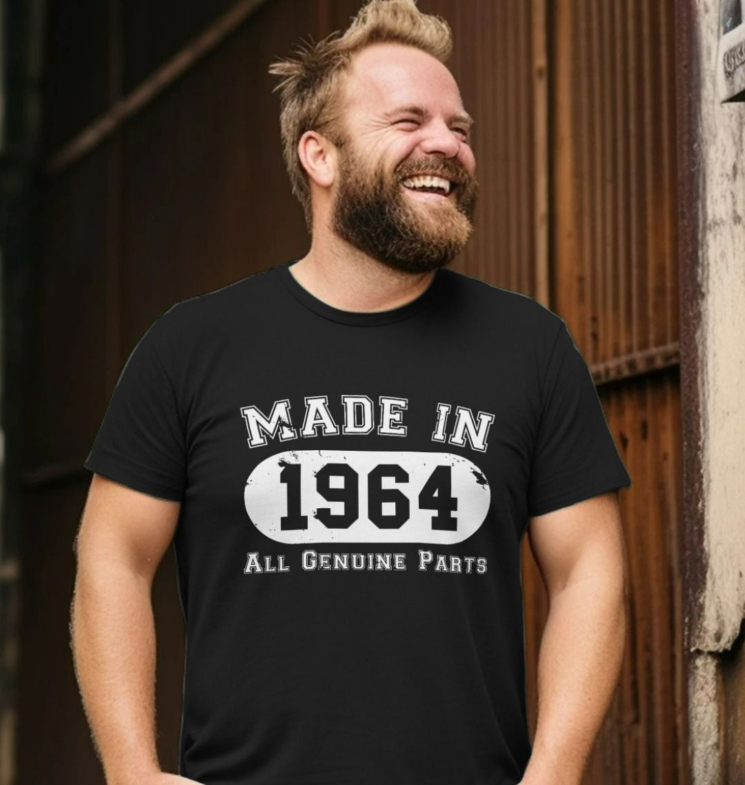 60th Birthday T Shirt Made in 1964 - All Genuine Parts