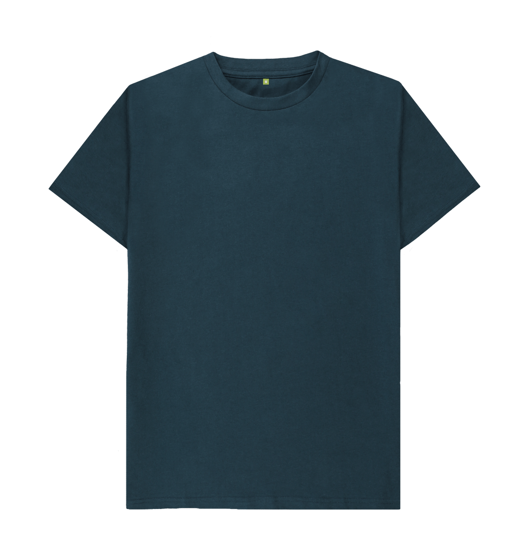 Men’s Organic front and back multi logo t-Shirt