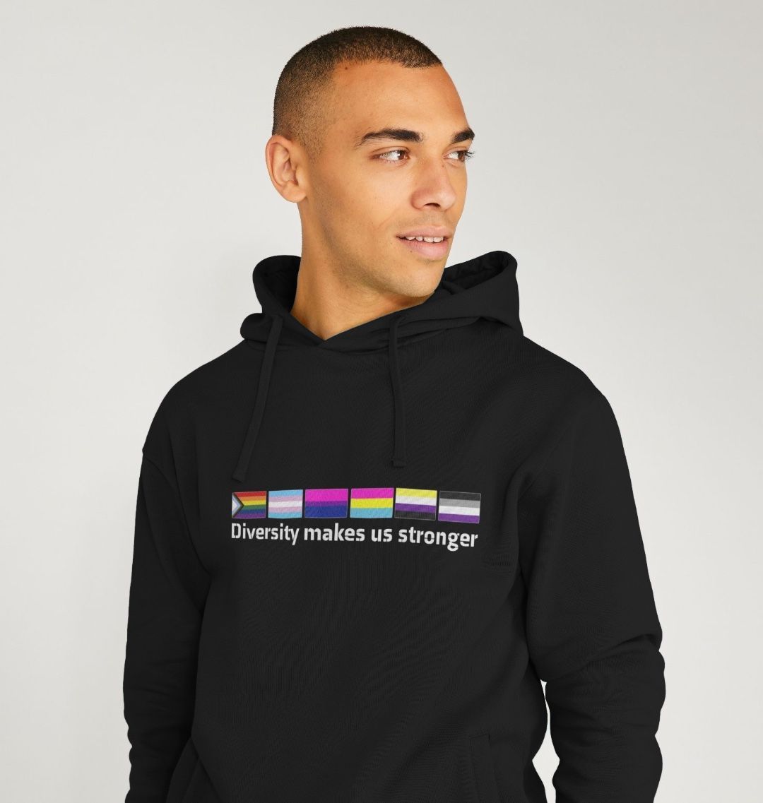 Hoodie | high quality LGBT+, Queer, Feminist Designs | Premium Sweatshirt | Inclusive Sizing | Eco-Friendly, Sustainable, Ethically Made, Vegan Clothing