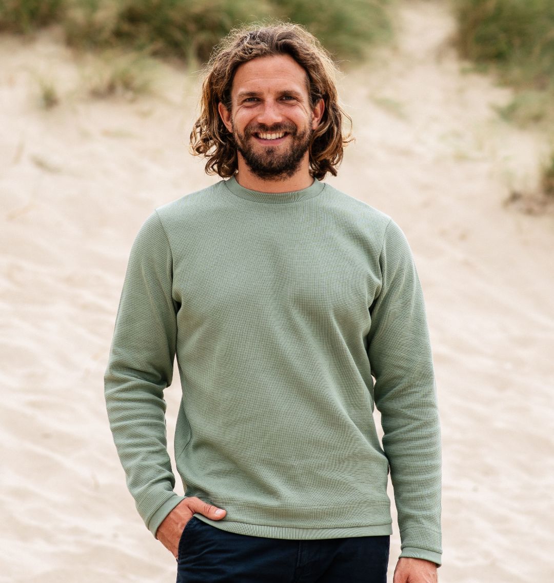 Men's Waffle Knit Jumper | Rapanui clothing