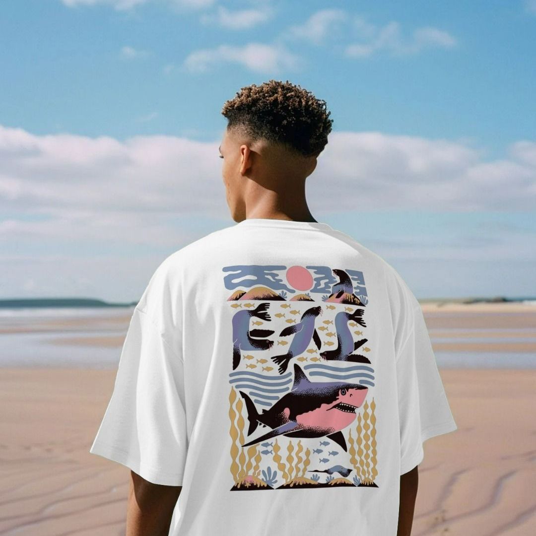 Oversized Coasts T-Shirt - Planet Earth III