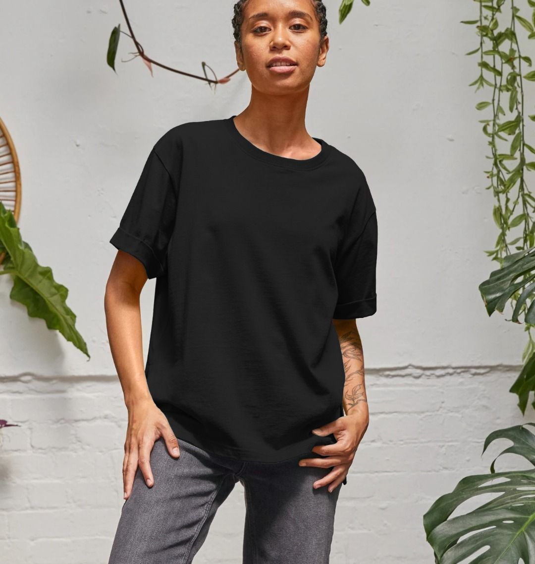 Base Layer Womens Relaxed Fit Plain T Shirt Any Colour