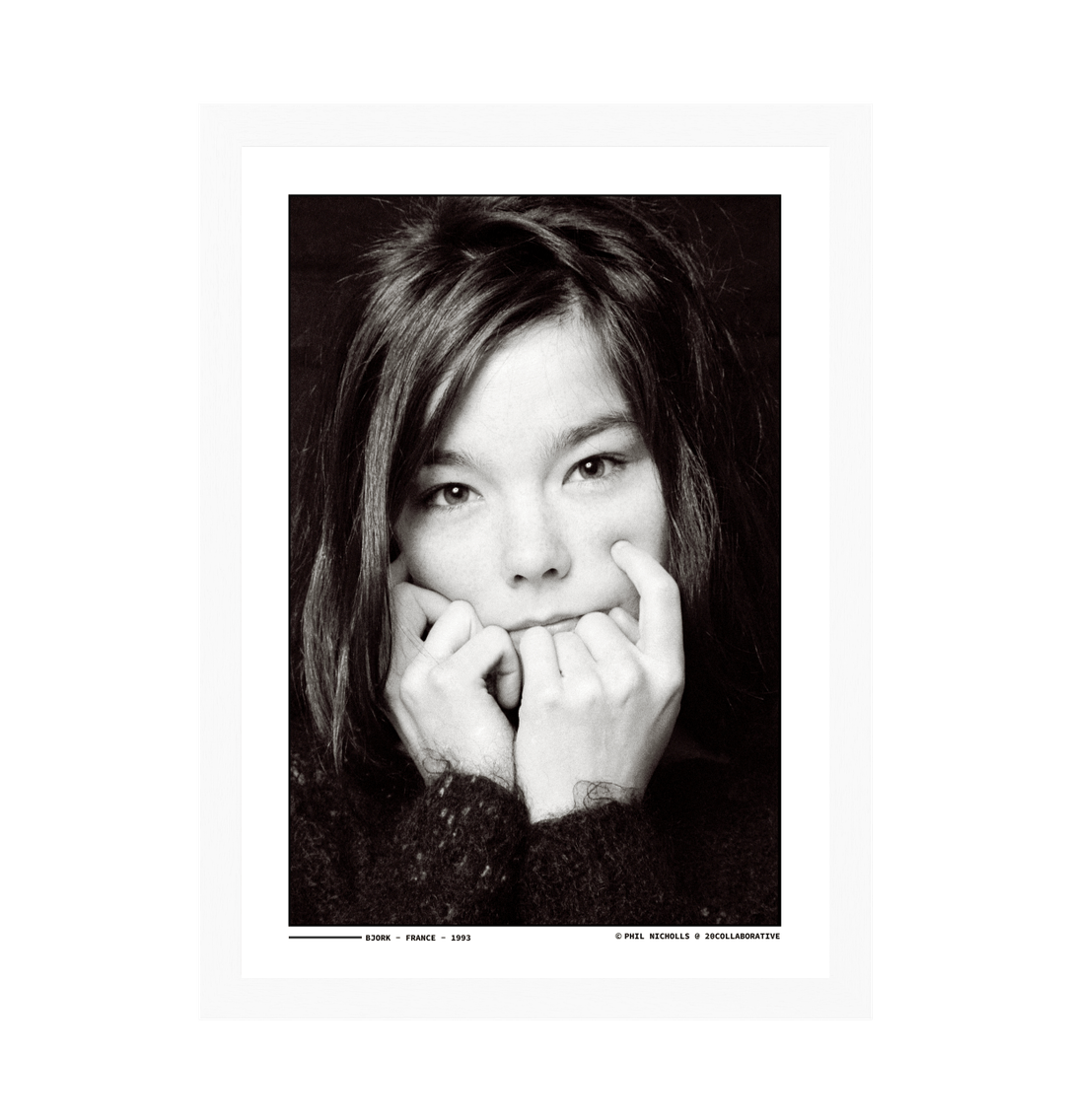 BJÖRK モノクロポスター Bjork Debut Album Cover Poster, Vintage Bjork Poster, Bjork