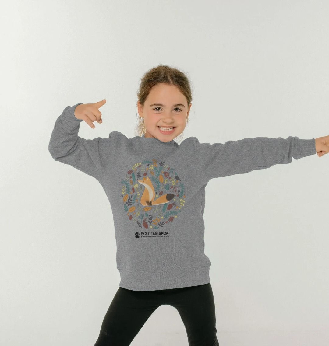 Girls on sale fox jumper