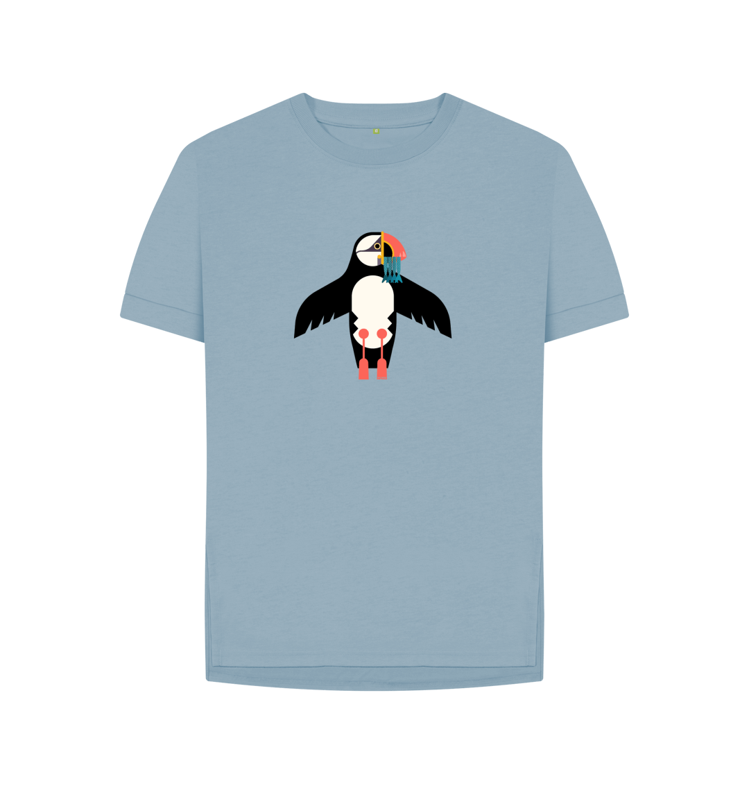 puffin print shirt