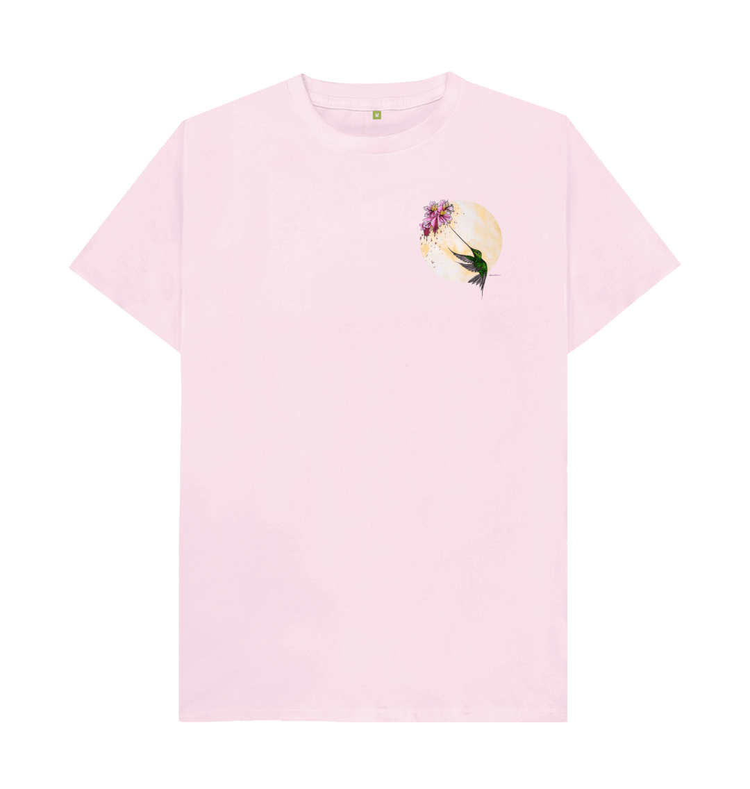 Hummingbird Flower In Pocket T-Shirt (Not Pocket Real) Hummingbird Flower In Pocket T-Shirt (Not Pocket Real)