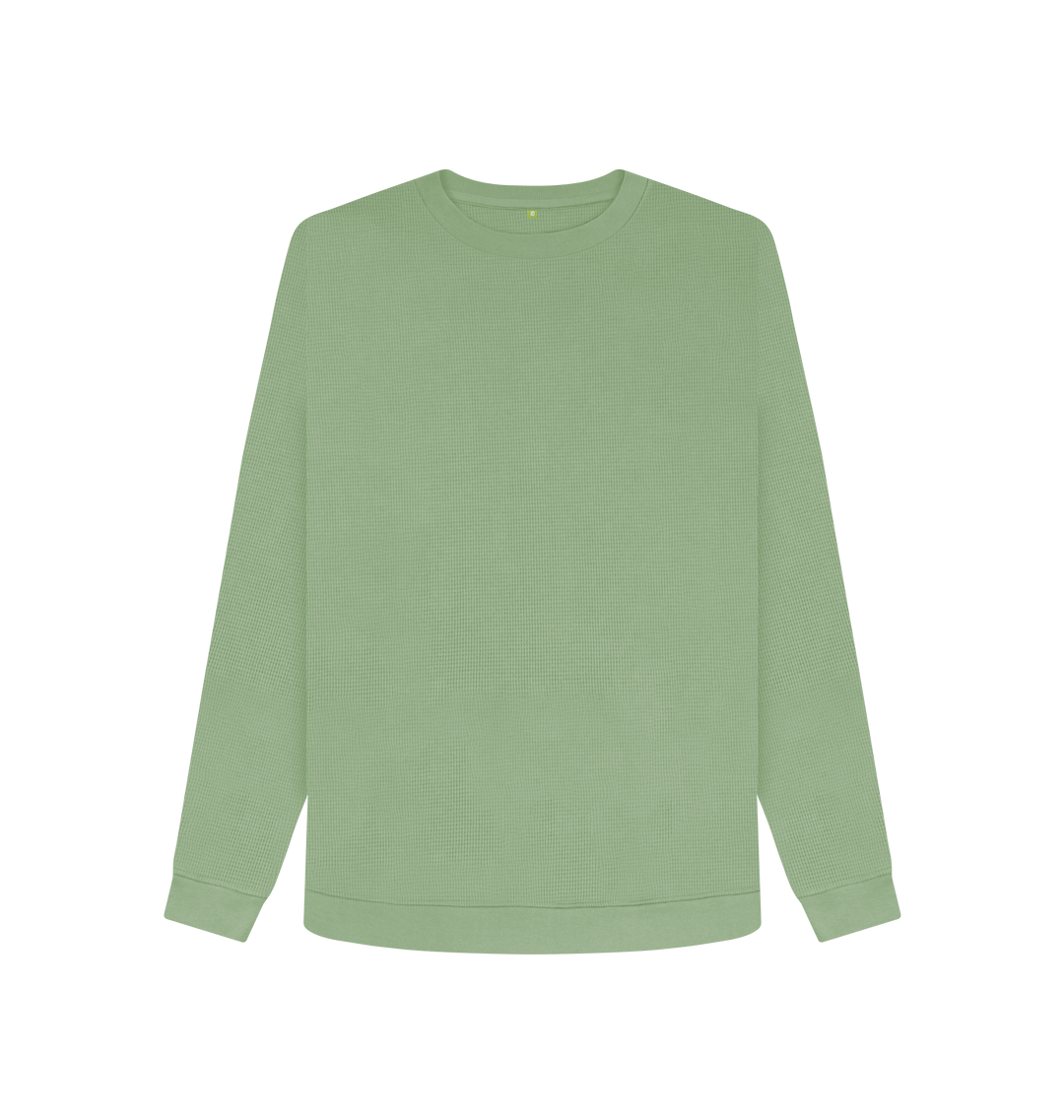 waffle knit jumper womens