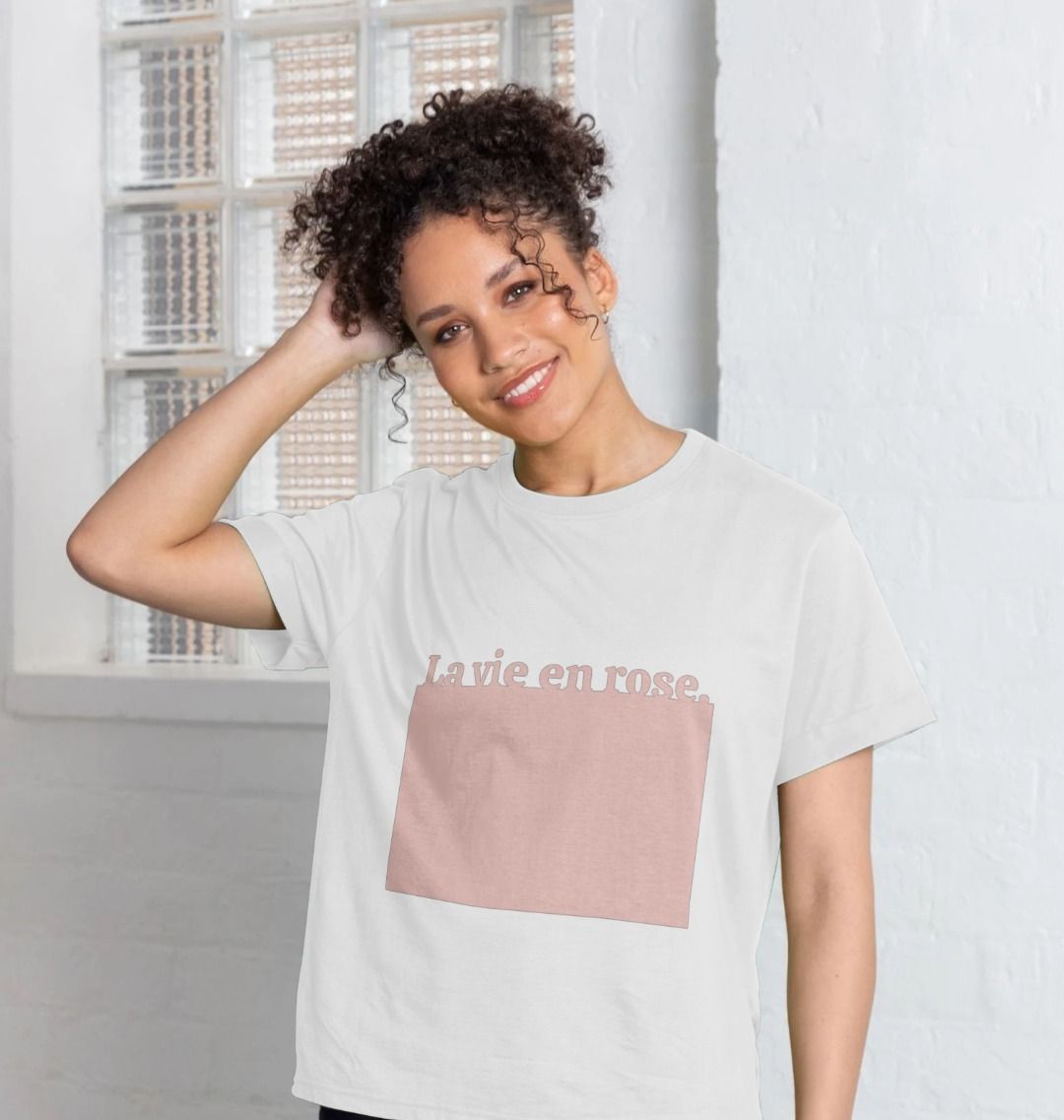 Tee shirt la discount vie en rose