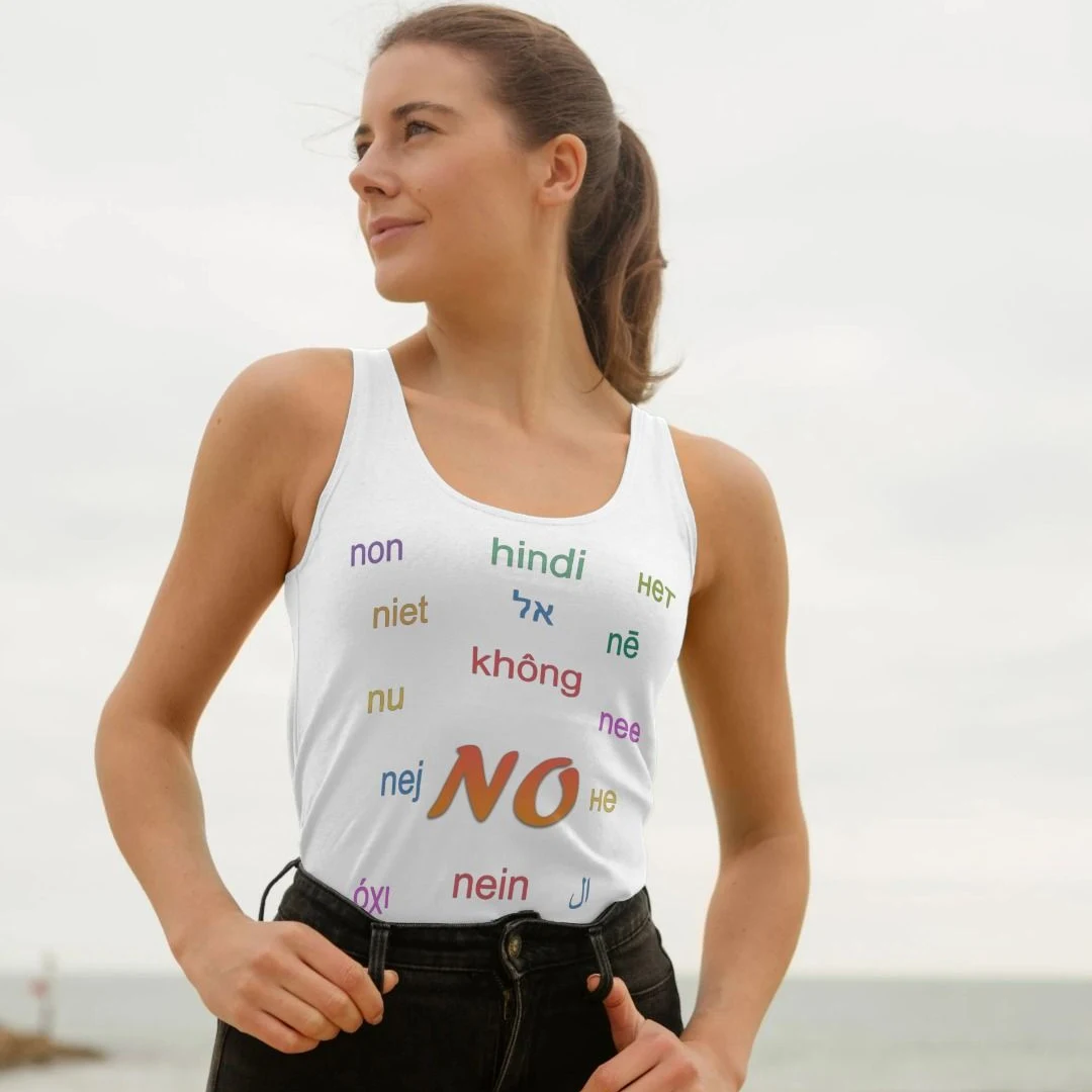 Stay Stress-Free with the 'No' Women's Vest Top – Your Ultimate Travel Companion