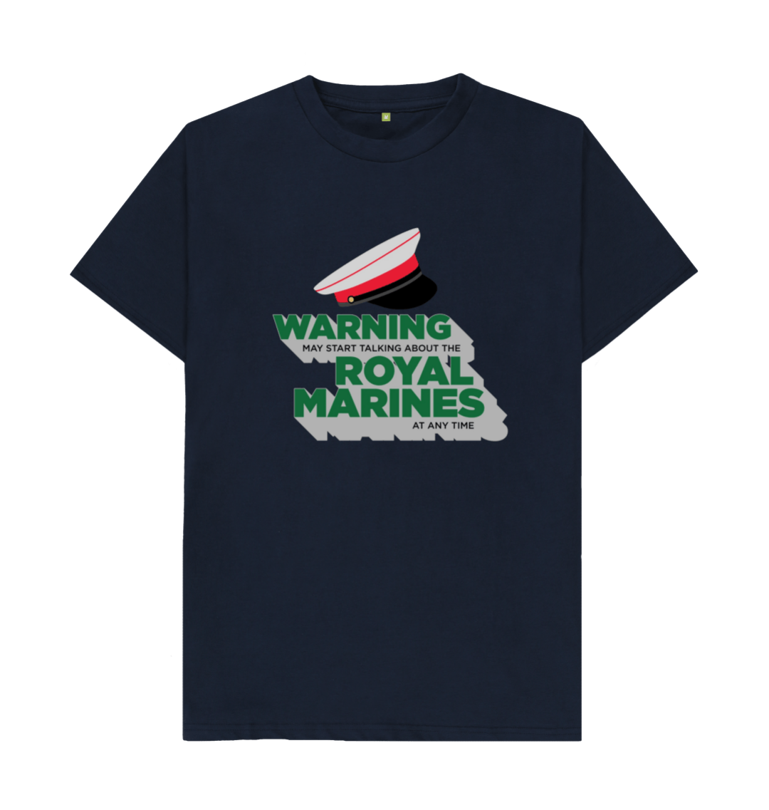 Warning Royal Marines T-shirt (Navy Blue) | SSAFA Store