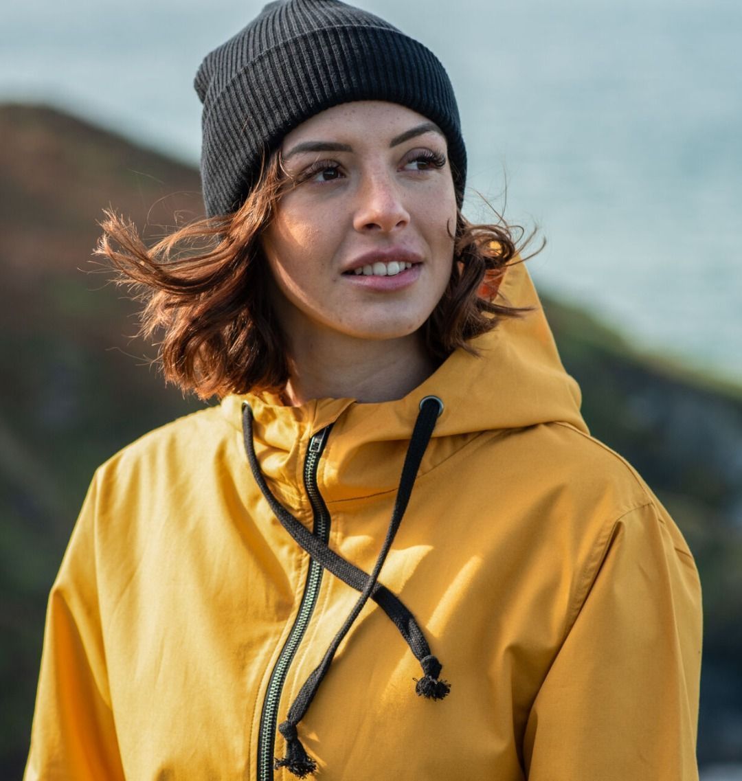 Lightweight yellow sale rain jacket