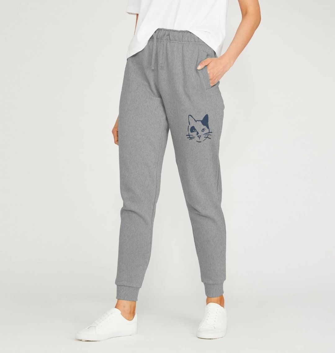 Fitted grey hot sale joggers