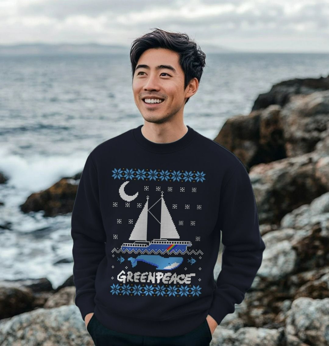 Men s Christmas Jumper Official Greenpeace Shop