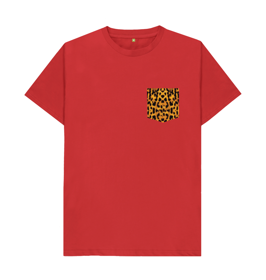 Leopard Print Shirt Leopard Pocket Tee Leopard Design Tshirt