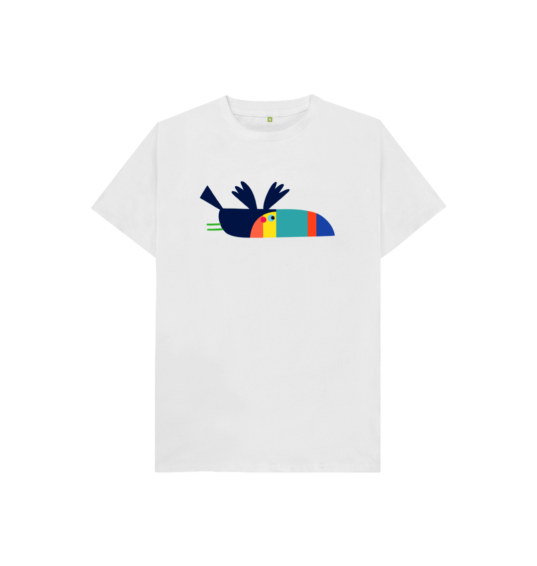 Toucan Organic Graphic T-Shirt White