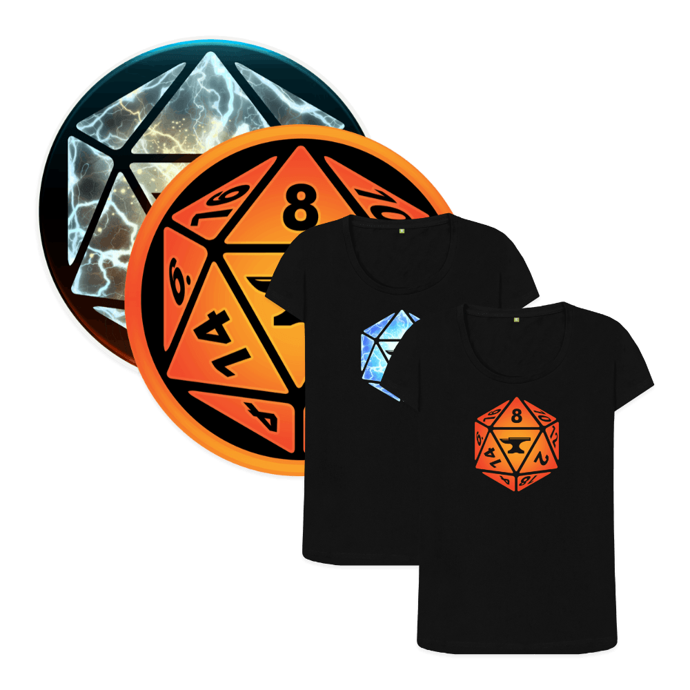 Roll with advantage scoop tee bundle
