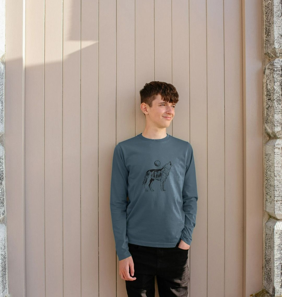Kids Wolf Jumper