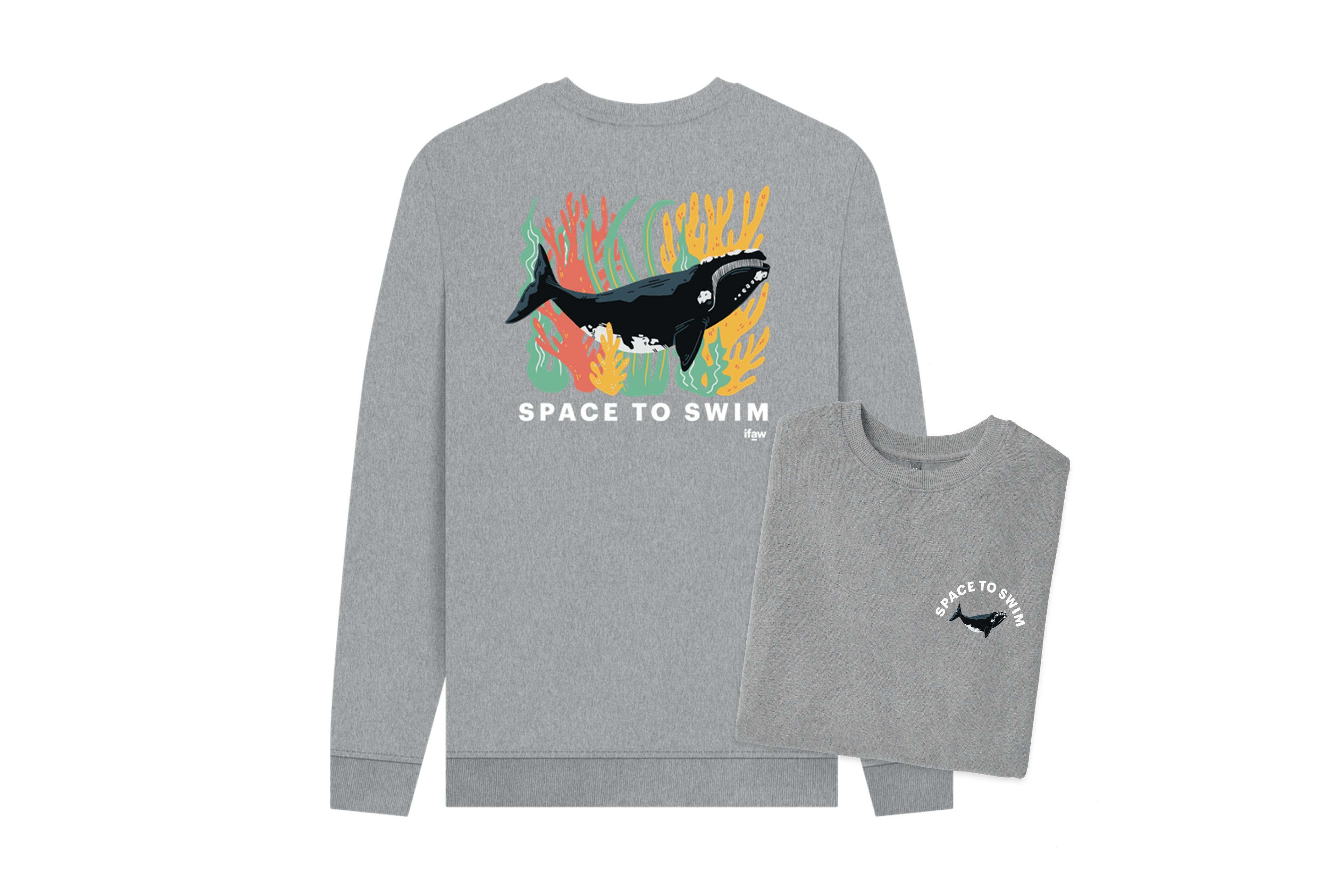★【COVERNAT】★Whale logo collar sweatshir.t★スウェット★ Whale Conservation Sweatshirt | Save the Right Whale | ifaw