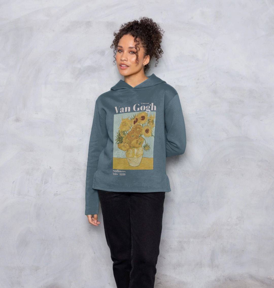 Van gogh sale sunflowers pullover sweatshirt