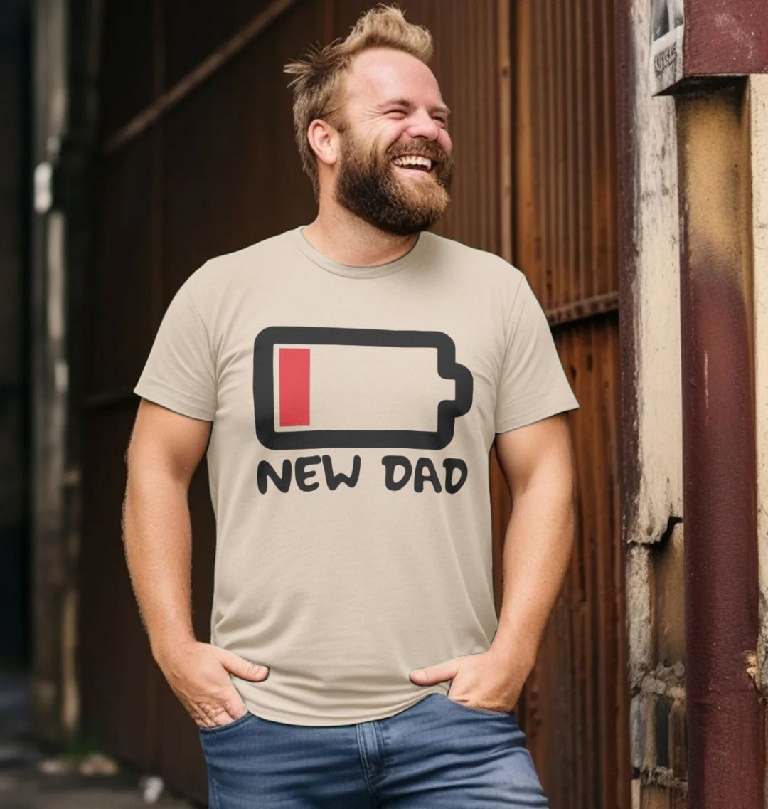 dad low battery shirt