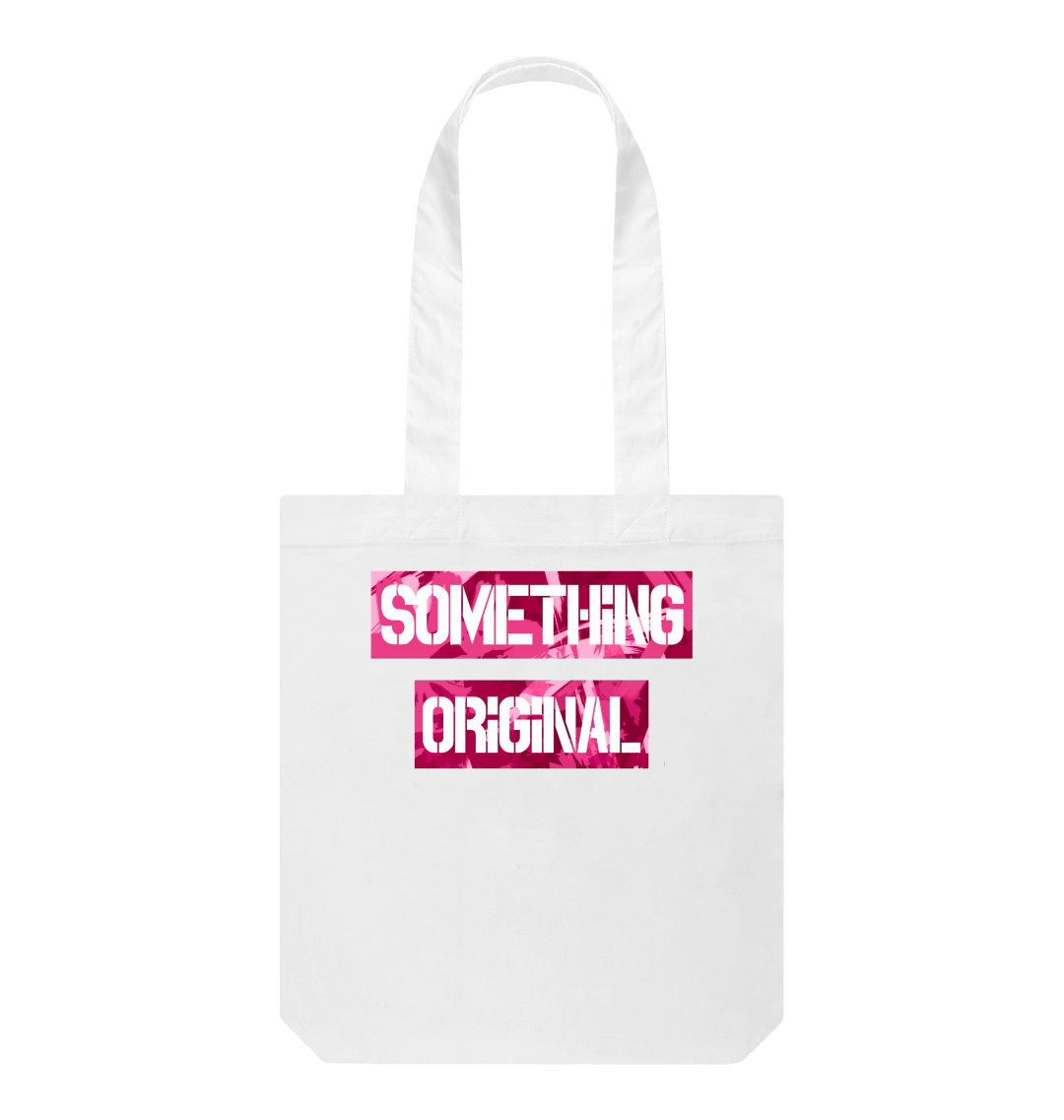 Pink camo tote top bag