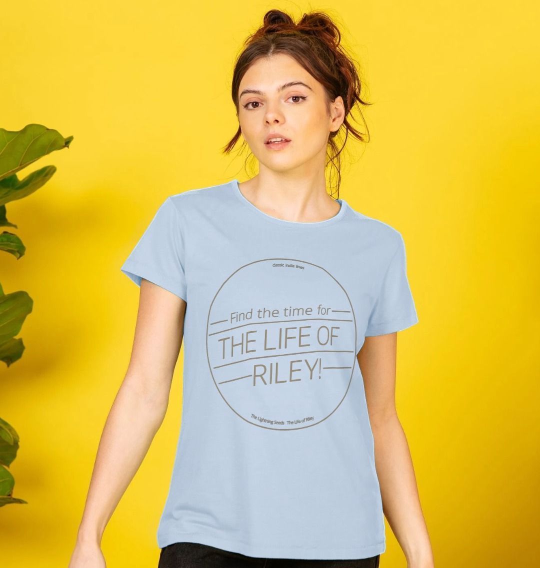 Lightning Seeds - Life of Riley CD Gold Print T-Shirt for Women