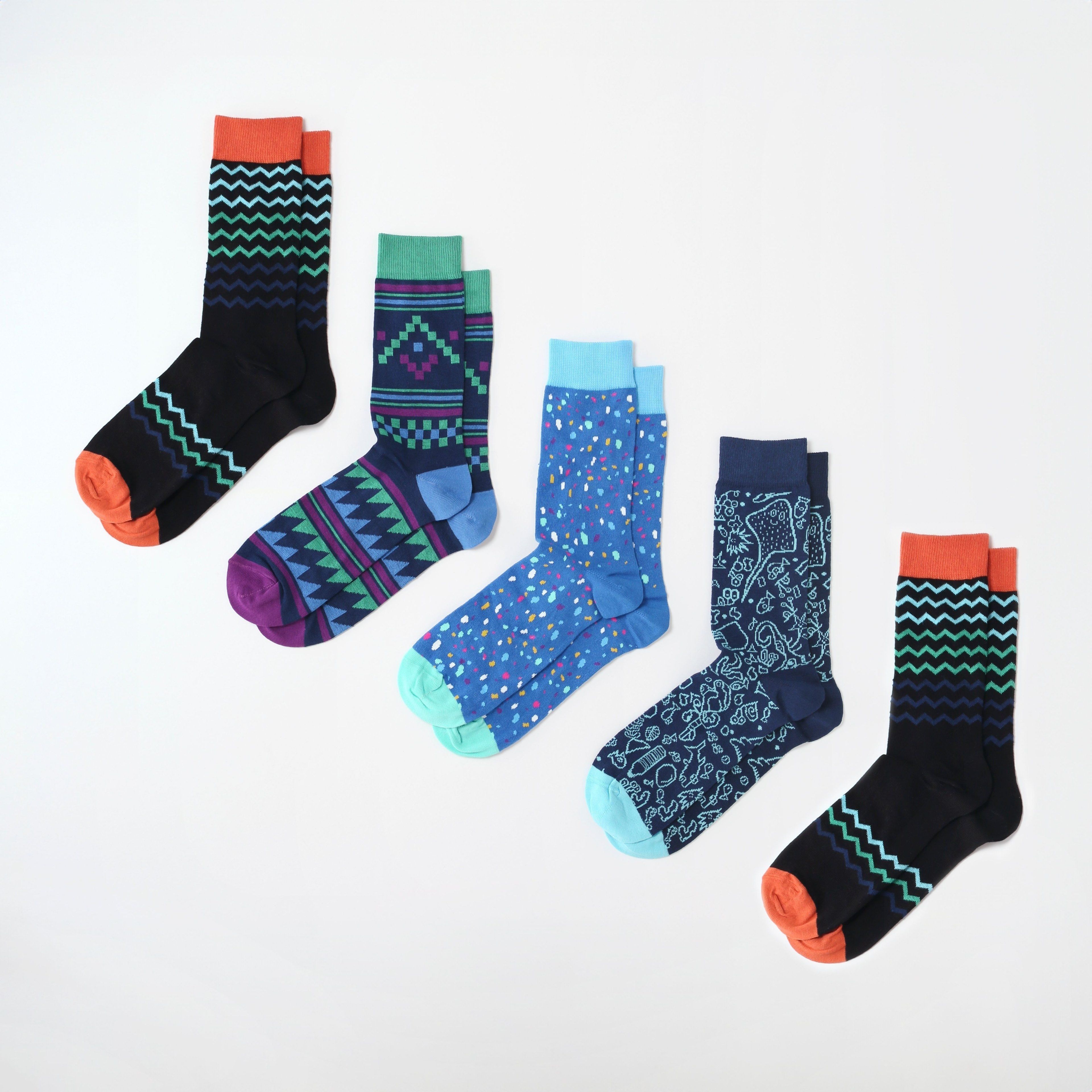 Men's Organic Cotton Socks - 5 Pack