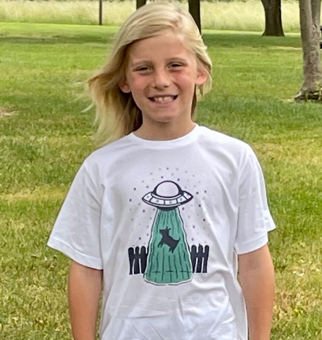 UFO Visit Children’s Cotton T Shirt