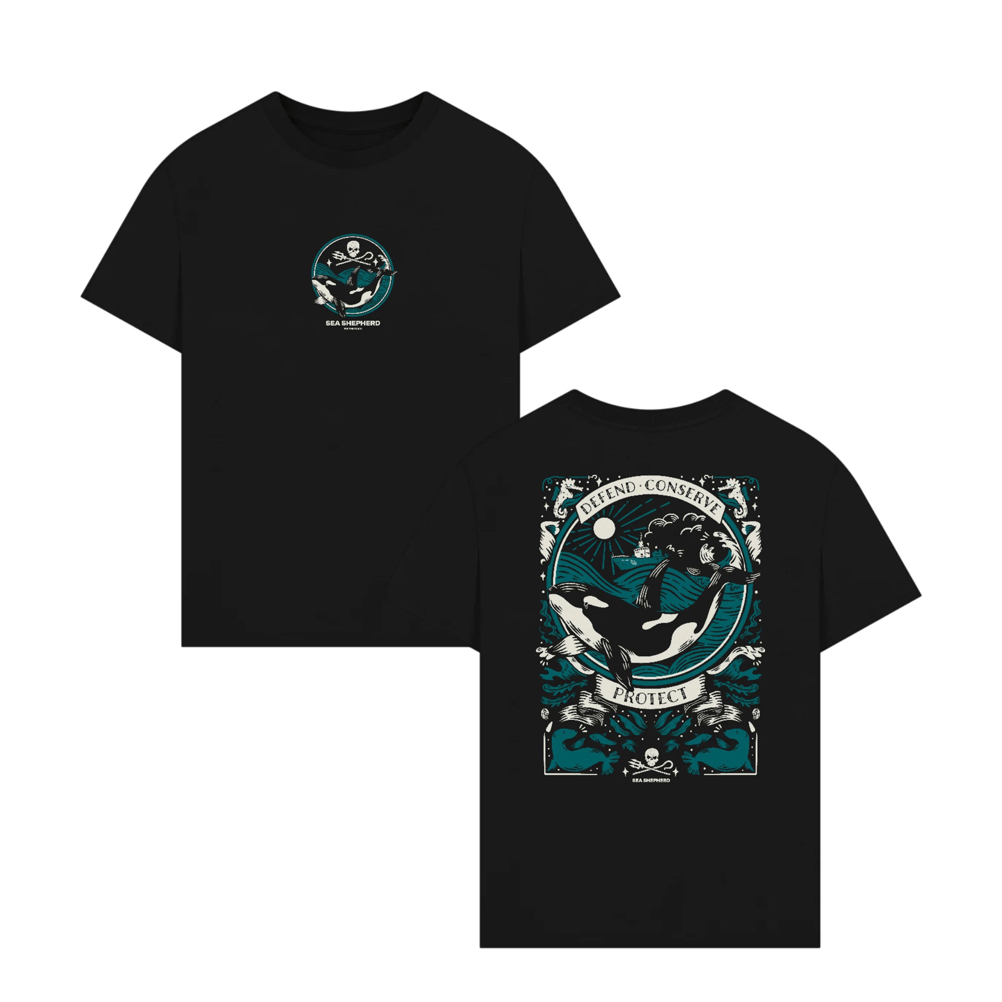Orca Conservation T-shirt | Marine Life Shirt | Sea Shepherd