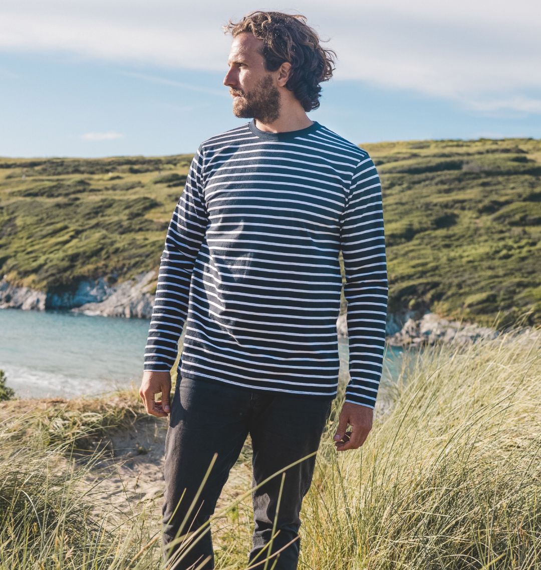 Men's Striped Long Sleeve Top