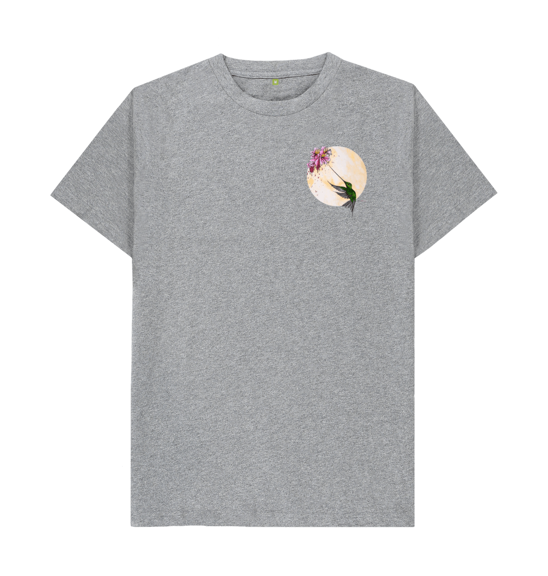 Hummingbird Flower In Pocket T-Shirt (Not Pocket Real) Hummingbird Flower In Pocket T-Shirt (Not Pocket Real)