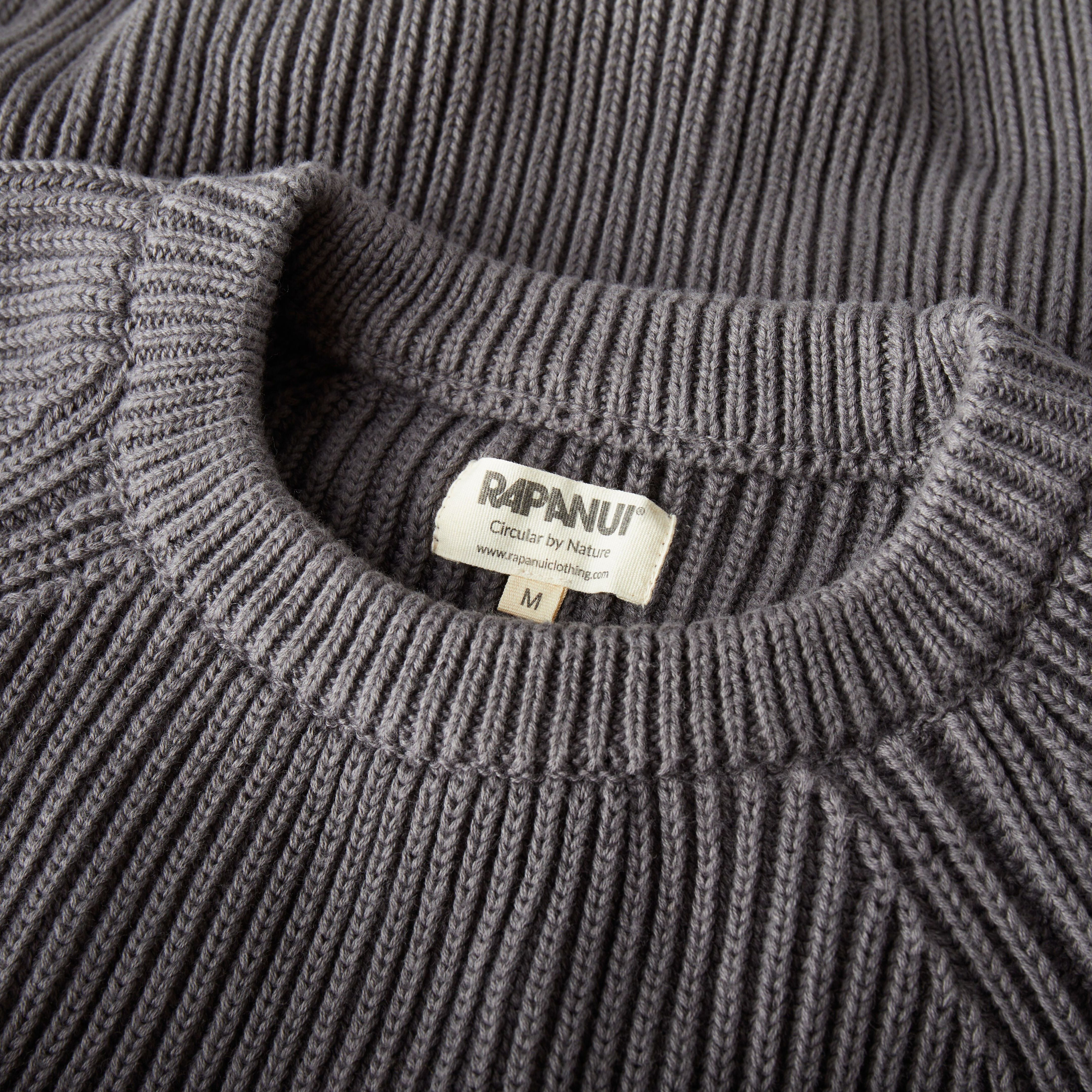 Men's Knit Jumper | Ribbed Cotton Sweater | Rapanui