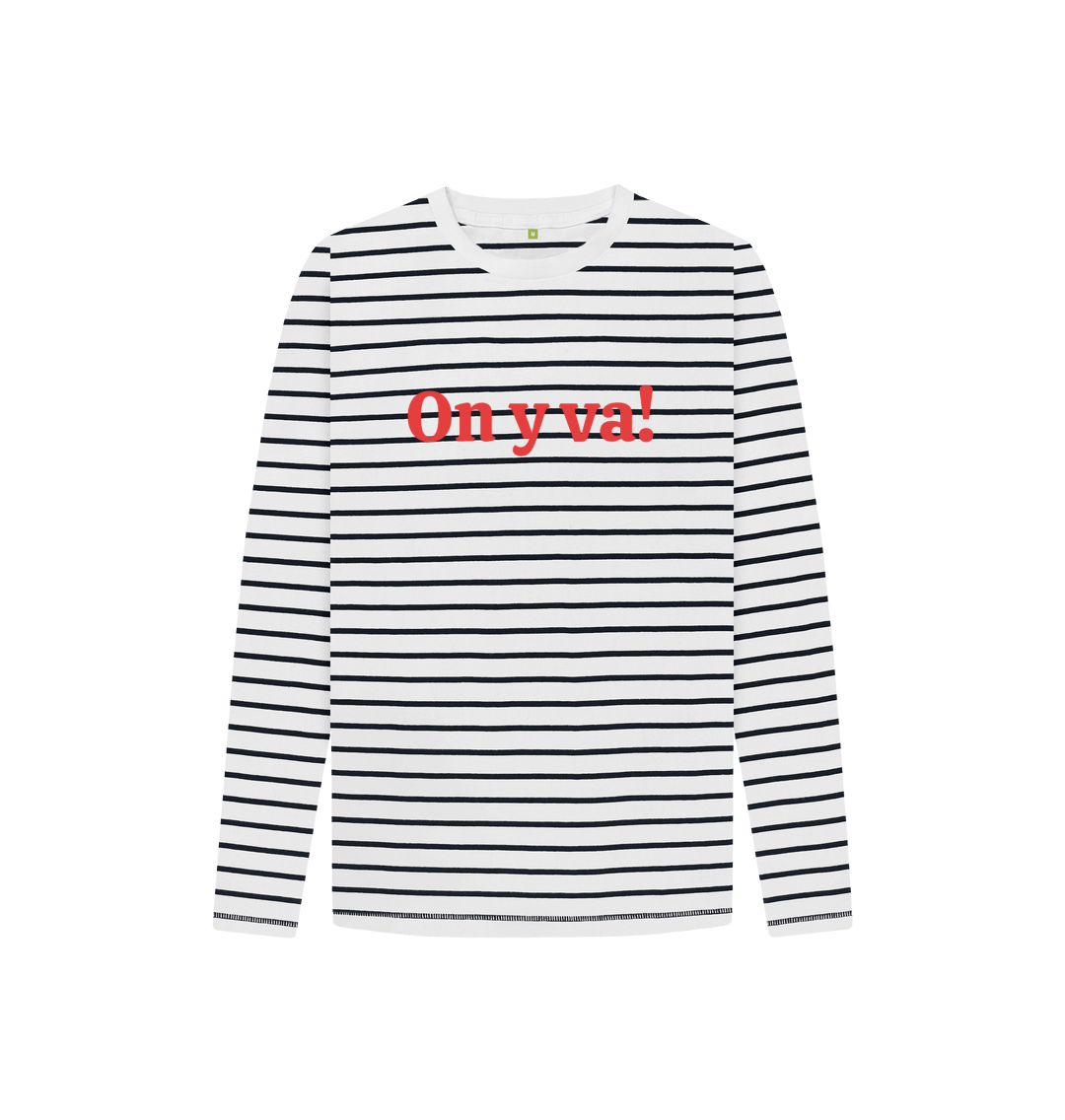 Let s go striped t shirt pour enfant