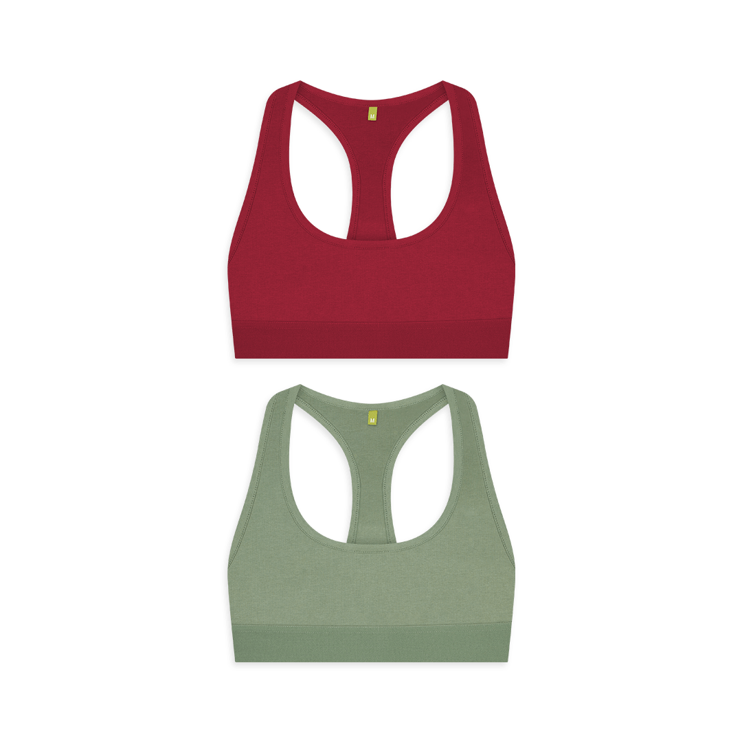 Organic Cotton Bralette 2 Pack