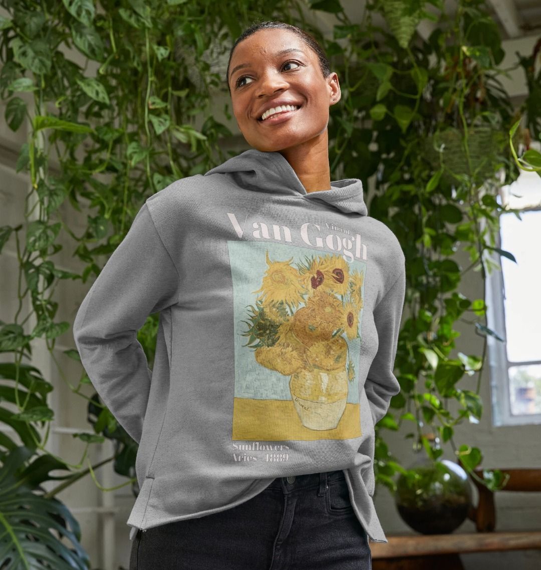 Van gogh sale sunflowers pullover sweatshirt