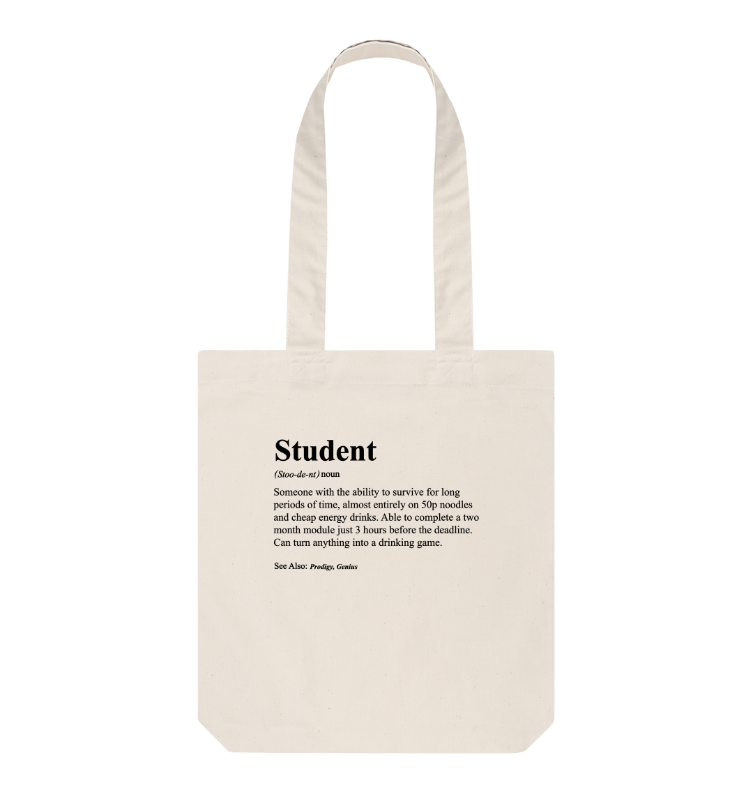 Definition of a Student Tote Bag