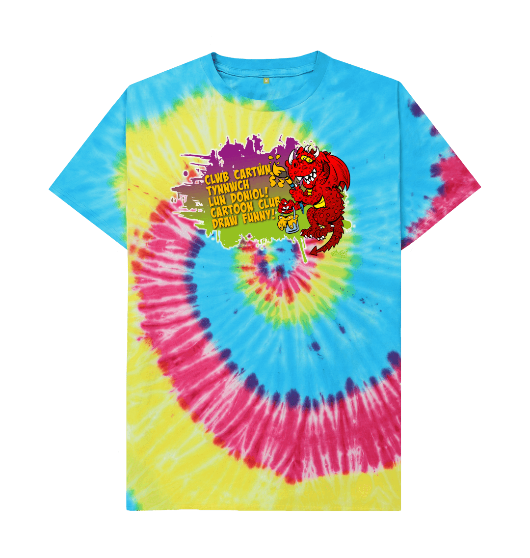 Grateful Dead Shirt Mens XL Tie Dye Colorful Dinosaurs Everything is Dead