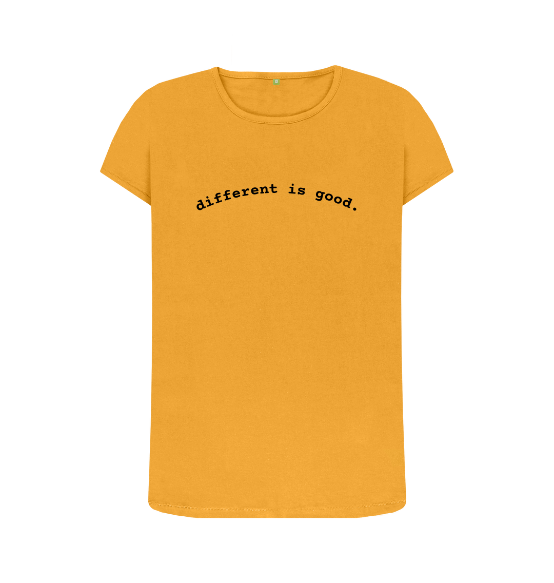 mustard slogan t shirt