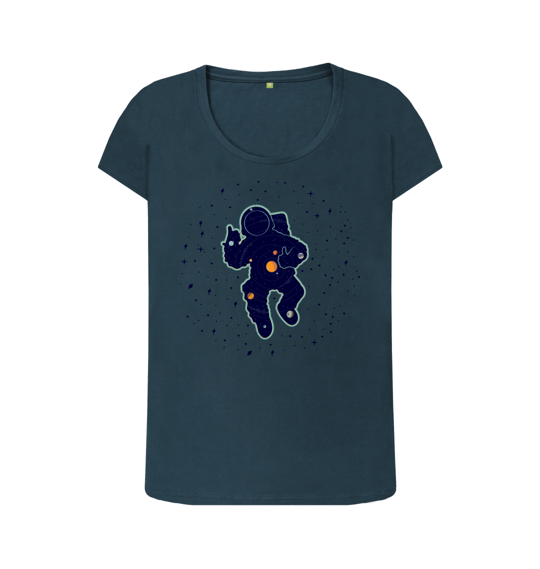 Ladies floating spaceman T-Shirt