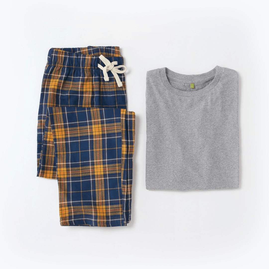 Men's T-shirt and Flannel Pyjama Set