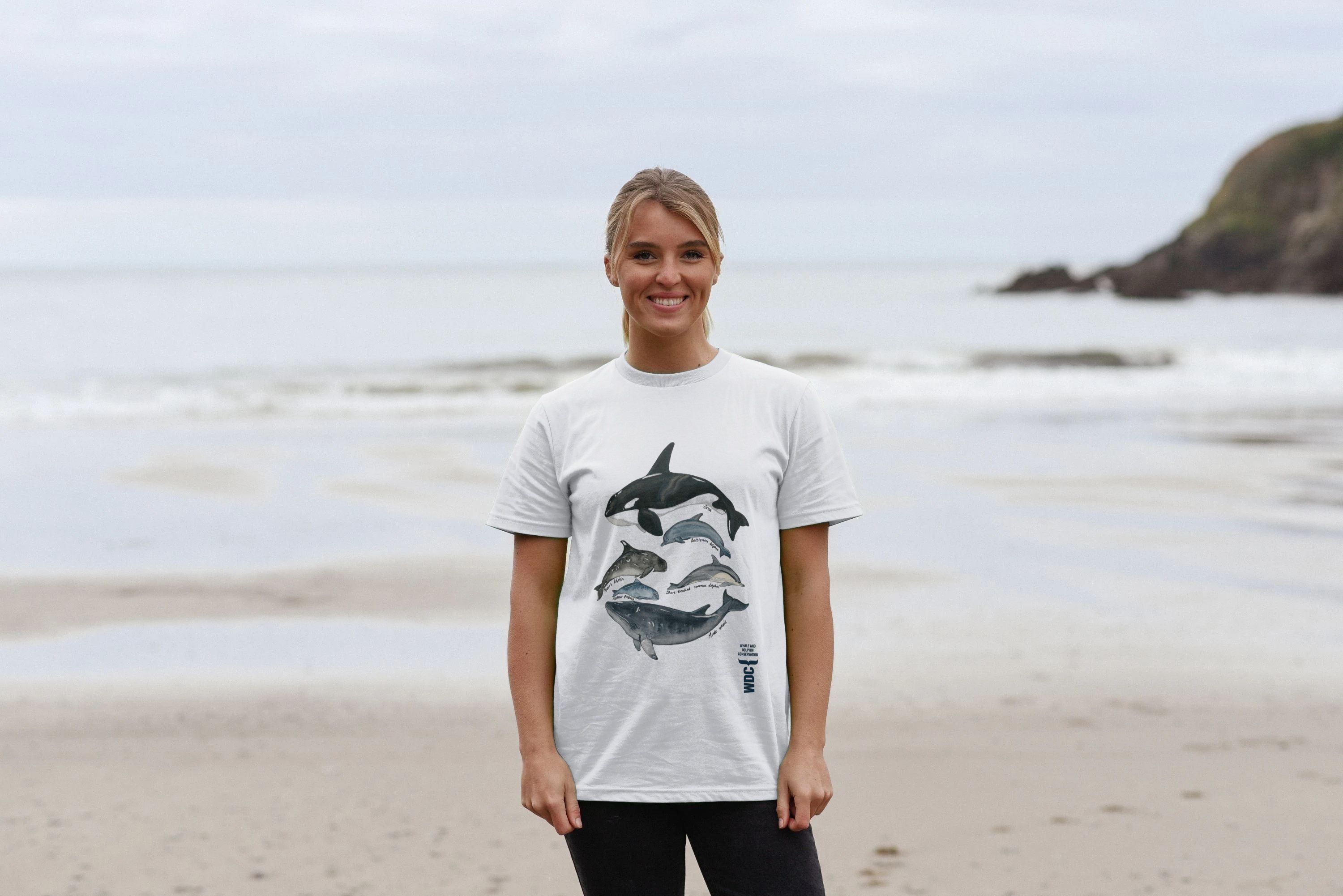 【DEARMINE】Whale Spray T-shirt Stop Bloody Whaling T-shirt (Colour)