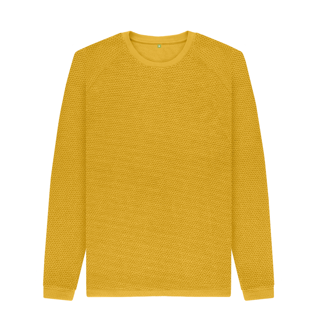 mens knitted crew neck jumpers